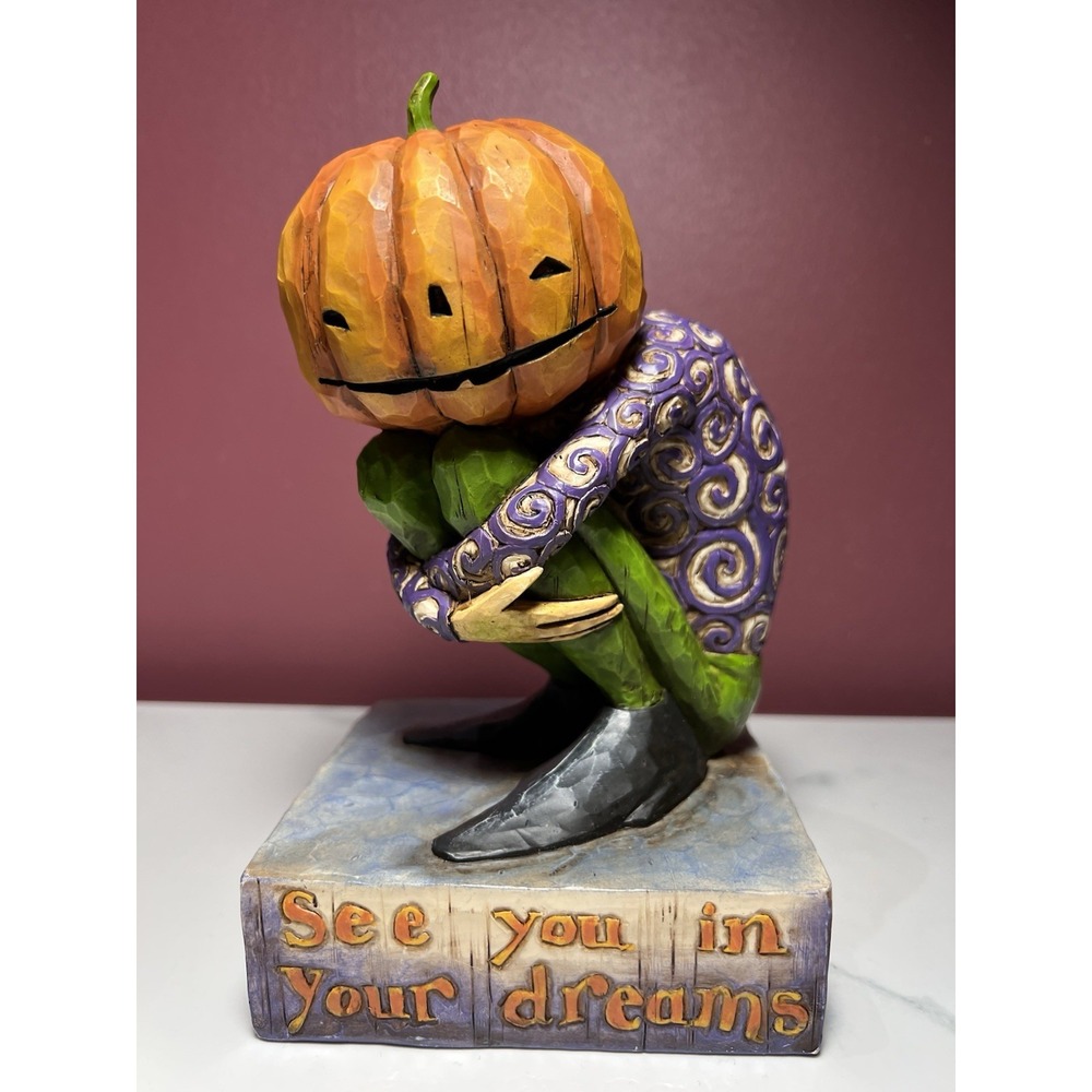 Jim Shore Heartwood Creek See You In Your Dreams Pumpkin Figurine Halloween